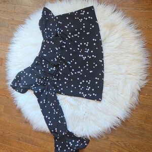 By Together One Sleeve Star Blouse Sz L